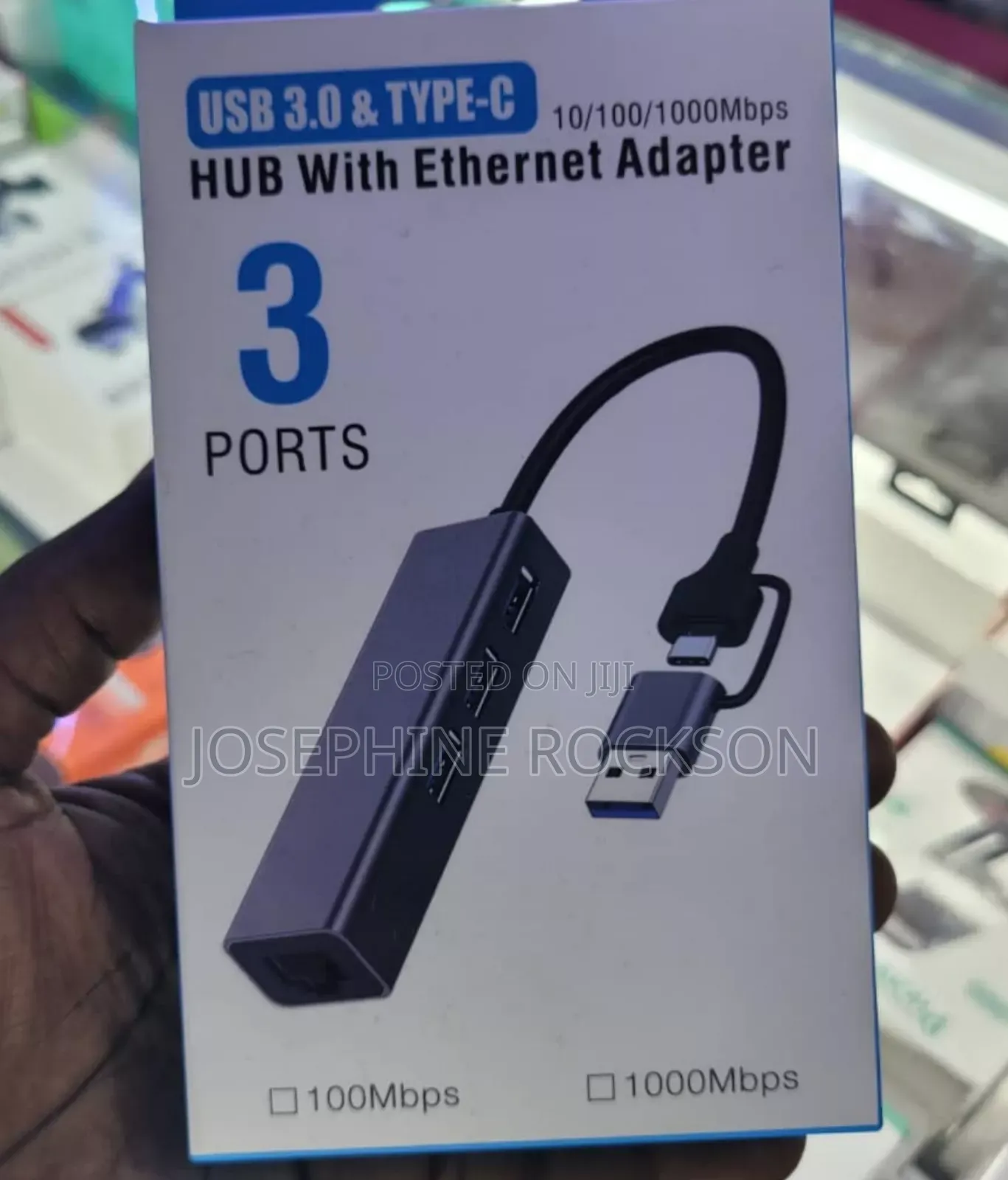 USB 3.0 USB _C Hub Ethernet Adaptor