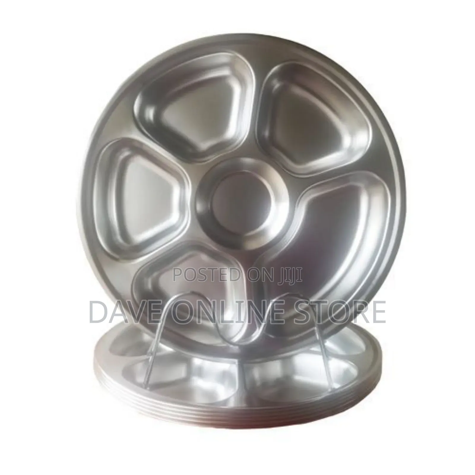 6 Pieces Set of Strong Stainless Steel Partition Plates -