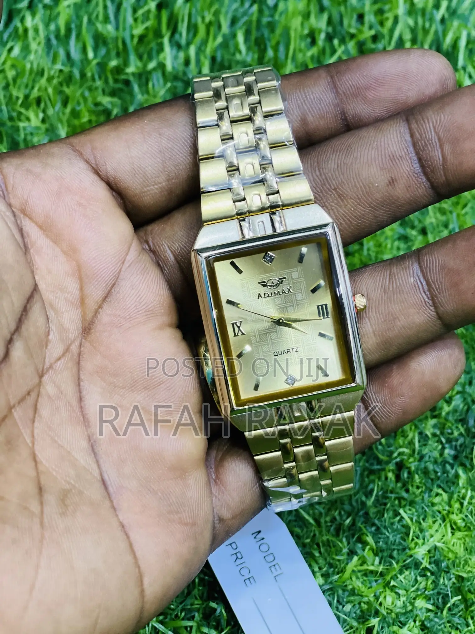 Original Women’S Square Gold Stainless Steel Wrist Watch