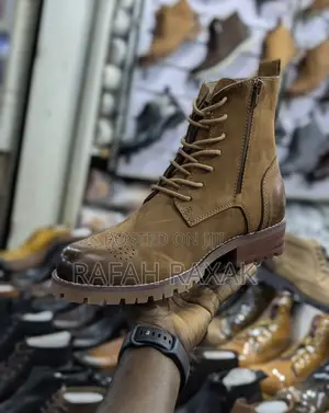 Original Timberland Zip/Laces Casual Leather High Top Boots