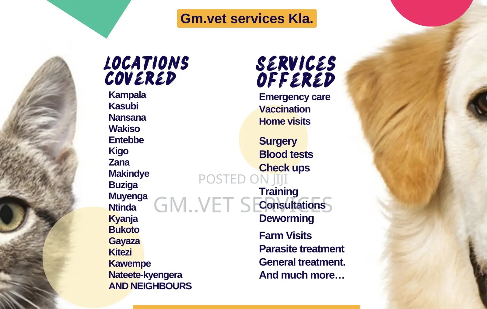 Mobile Pet Health Care.