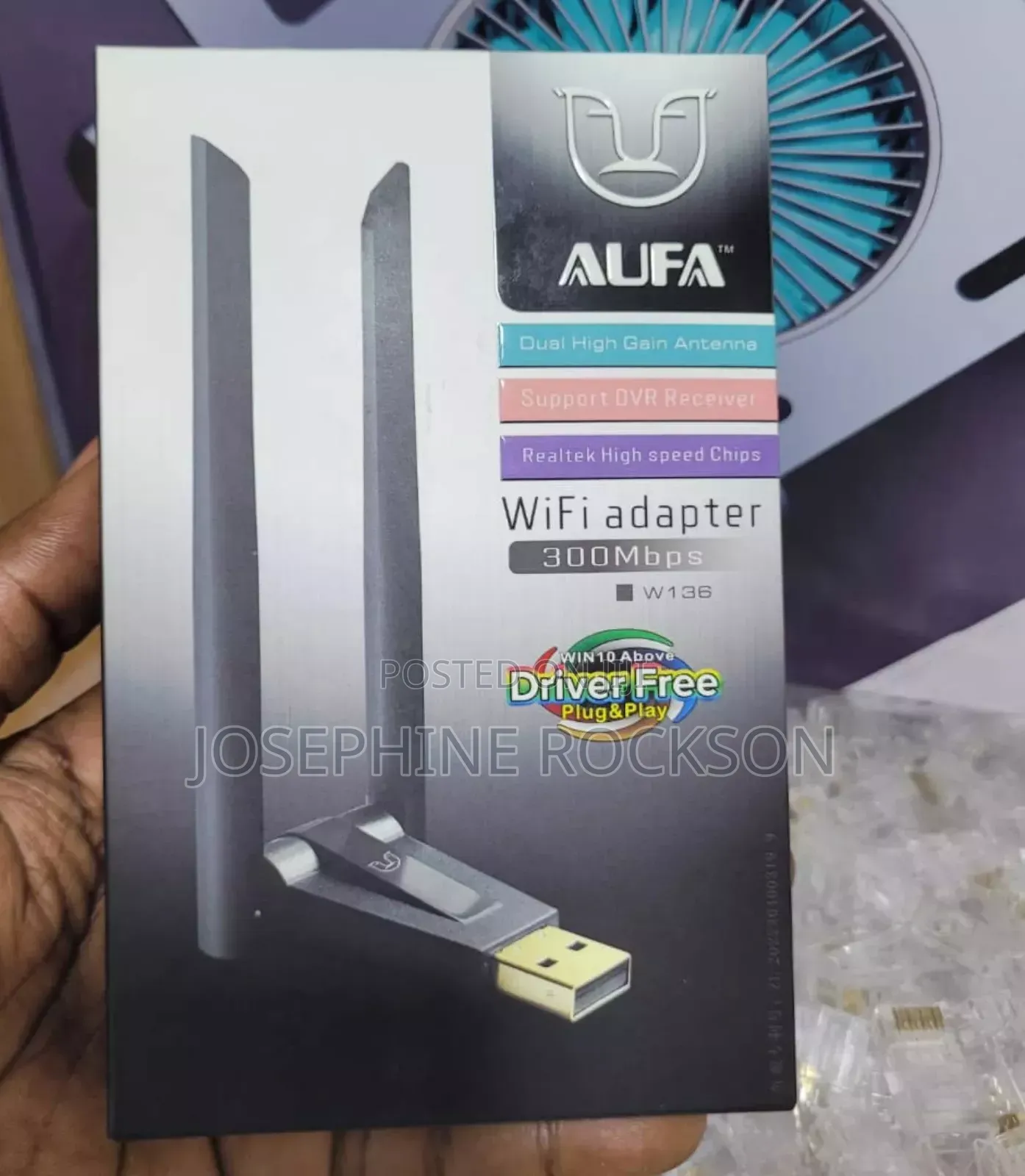 Wifi Adapter 300bps Aufa With 2 Antenna