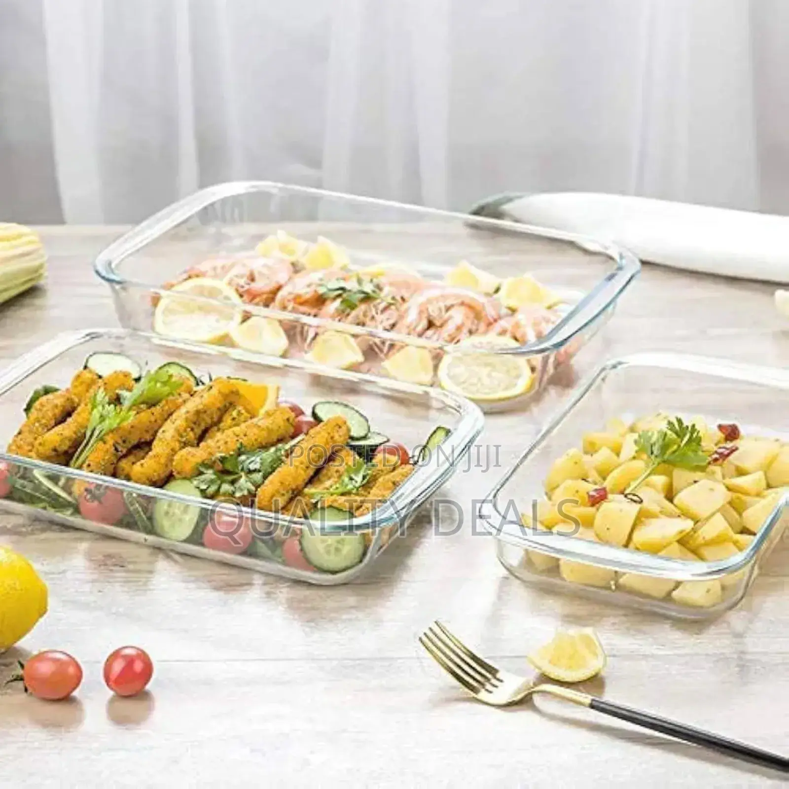 Rectangular Microwave Glass Dish