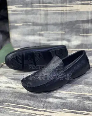 Original Black Leather Calvin Klein Moccasins