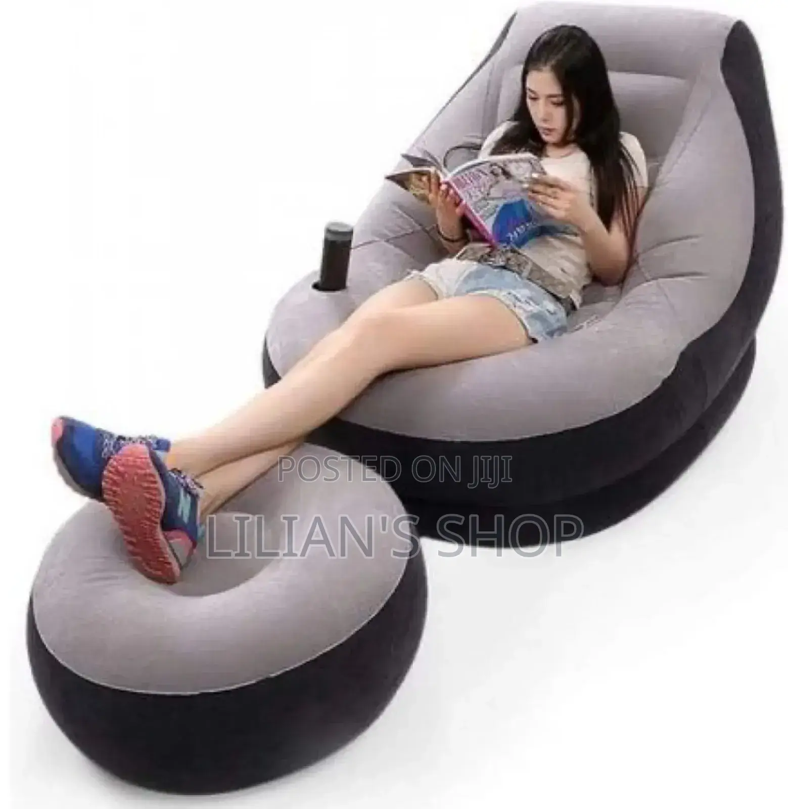 Inflatable Lounge Chair With Astool