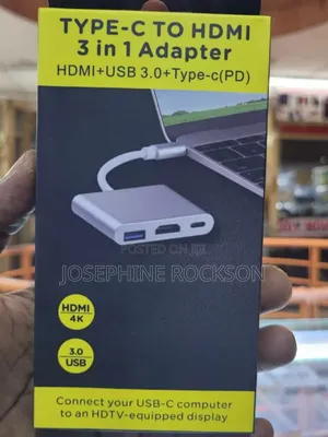 Type C to Hdmi Adapter/3.0 USB + Type C Pd