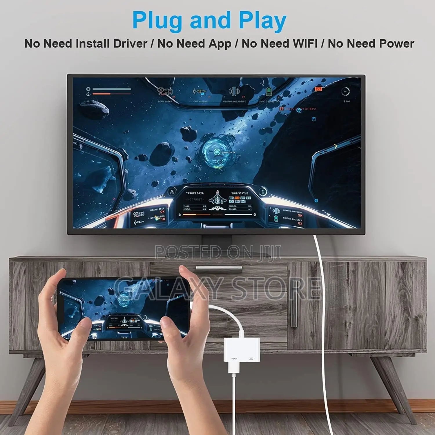 Lightning to HDMI Converter for iPhone 1080P HD Digital
