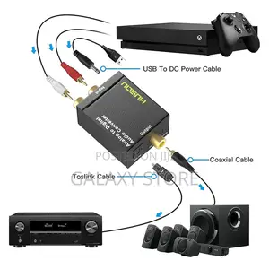 Analog to Digital Optical Toslink Coaxial Audio Converter