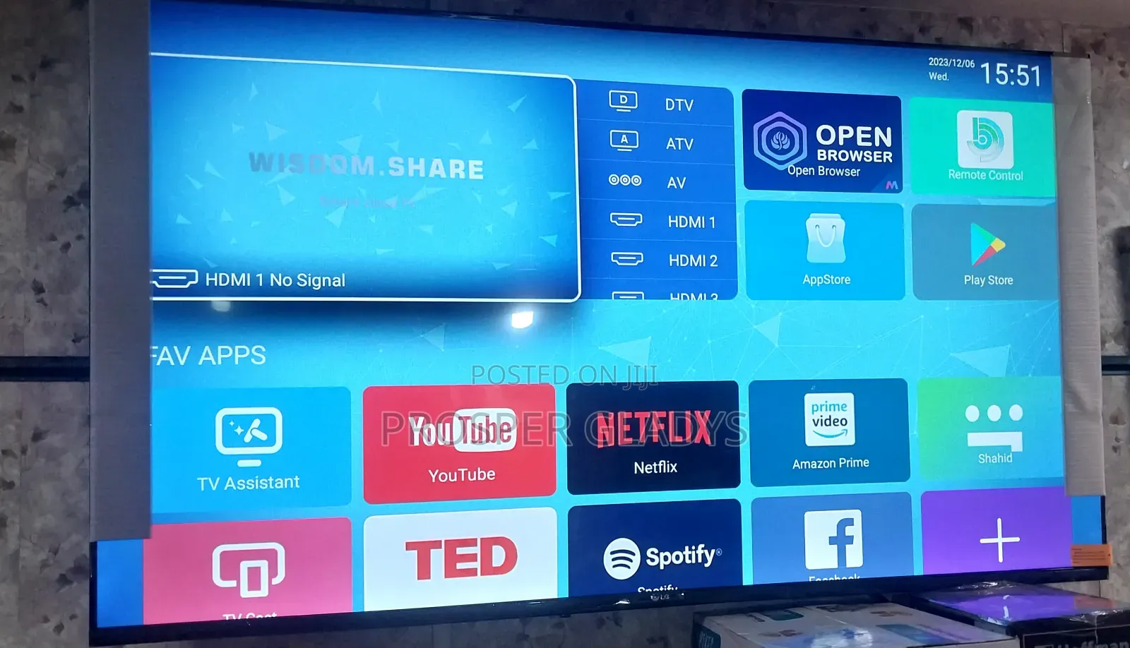 LG 60 Inches Smart Digital Flat Screen Flameless.