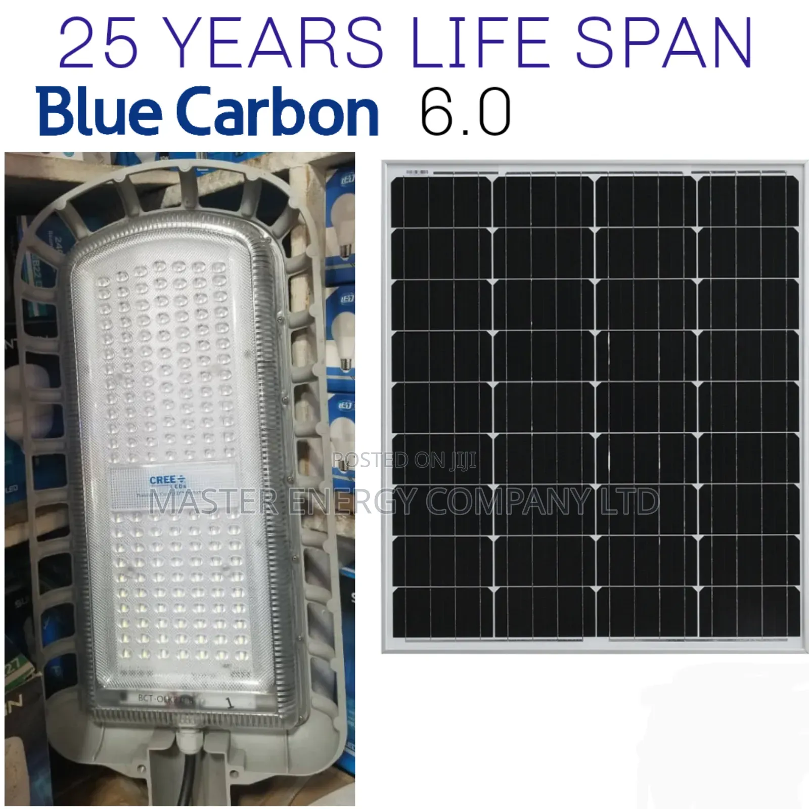600w Solar Street Lights Blue Carbon Original