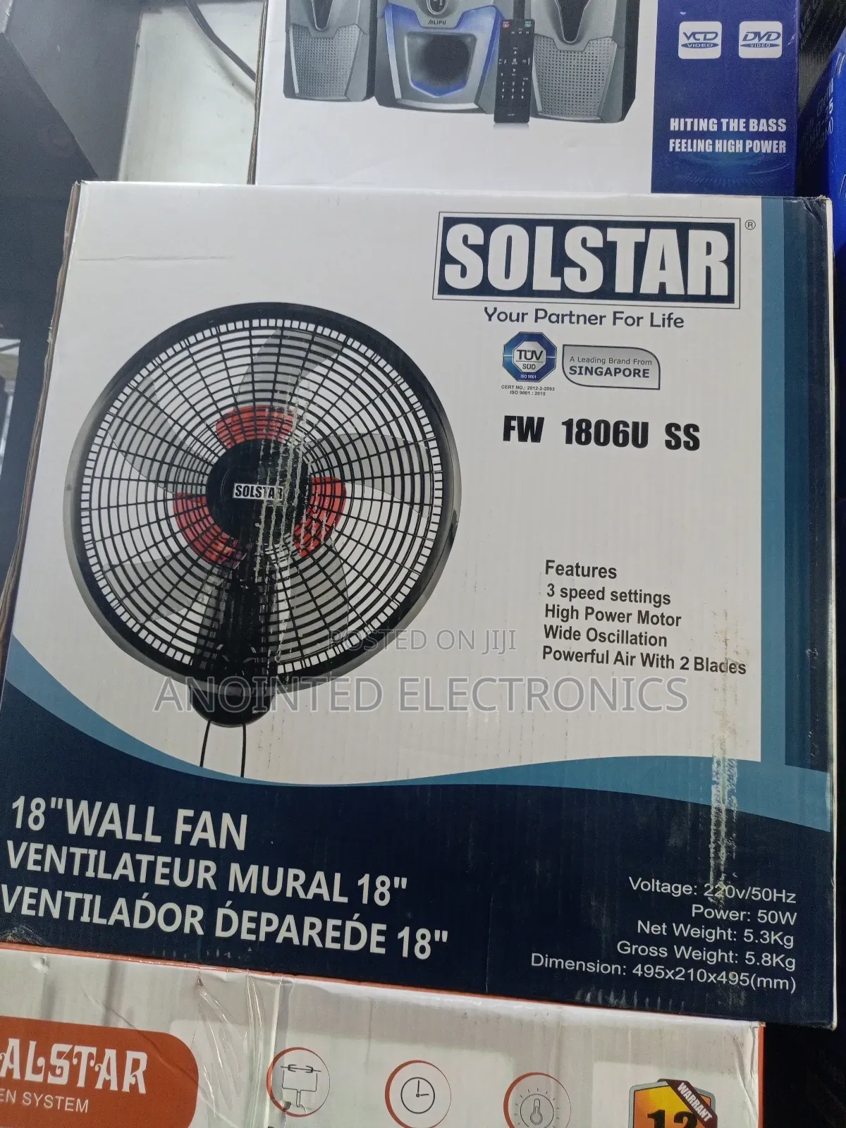 Original Wall Fan 18" Solster