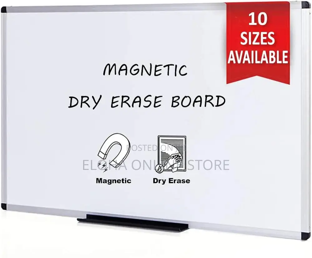 MAGNETIC WHITEBOARD 90 X 120 CM With Mark and Eraser