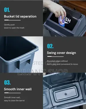 15litres Portable Trash Bin