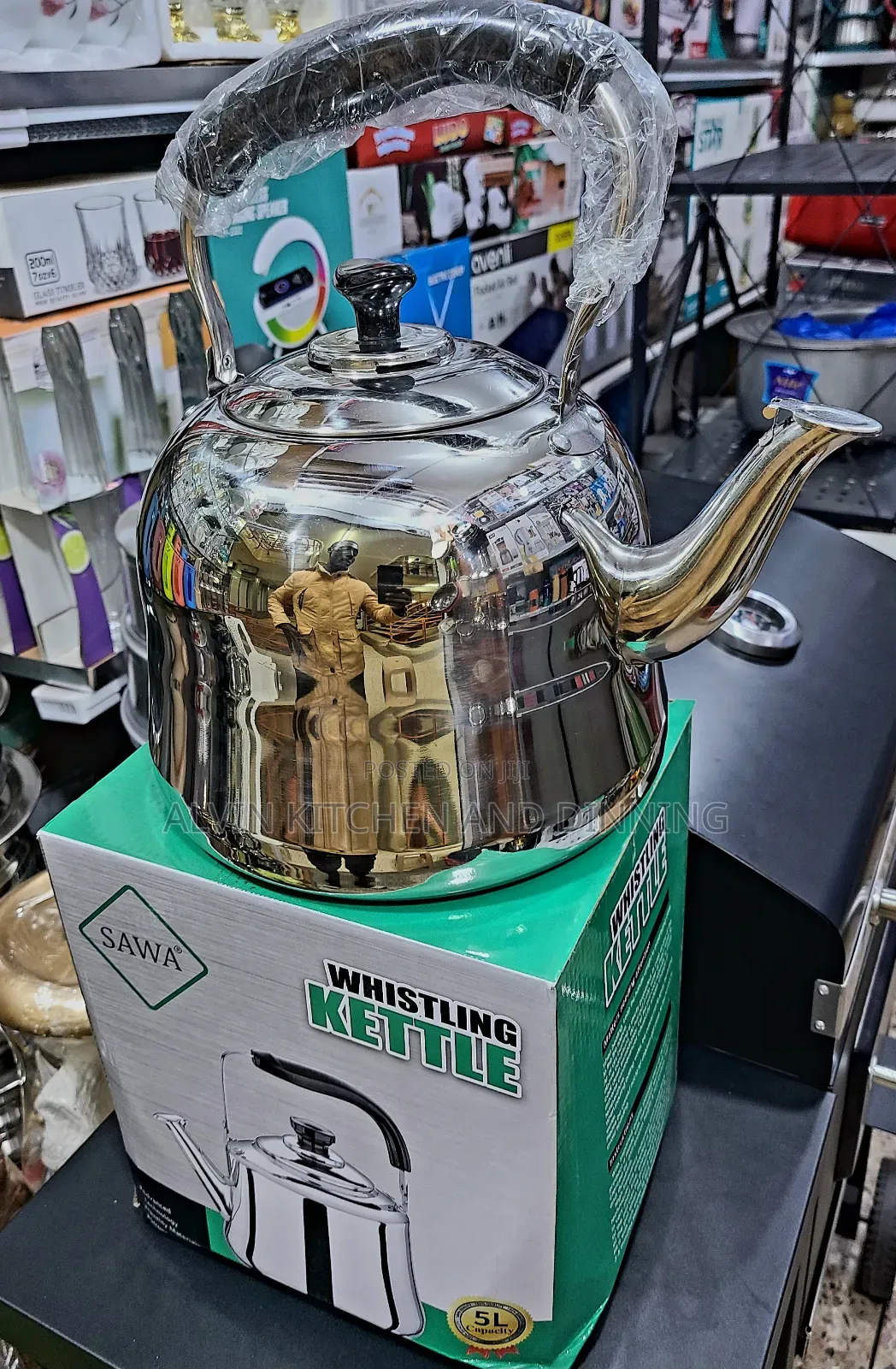 Whistling Kettle 5L Stainless Steel