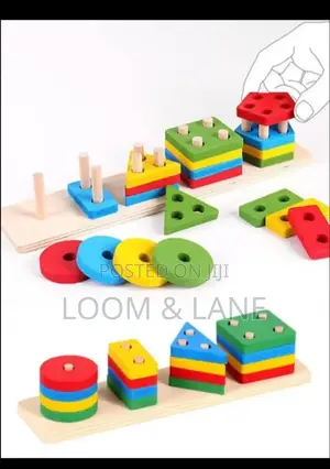 Wooden Sorting and Stacking Mentossori Kids Toys
