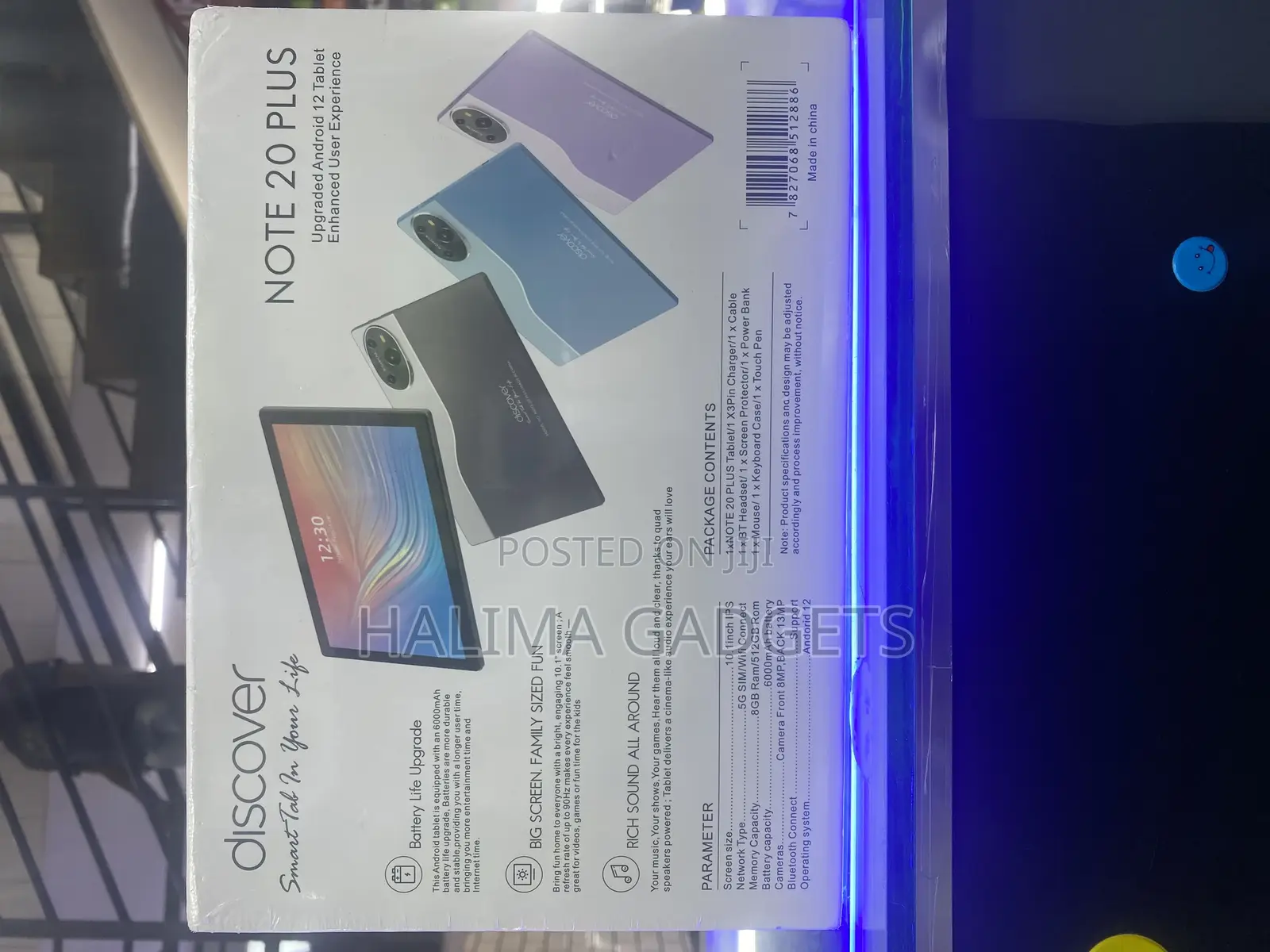 New Discover Note 20 Plus 512 GB Black