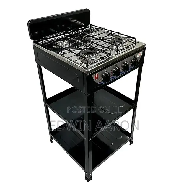 Saachi 4 Gas Burner Stove With Shelves