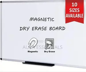 MAGNETIC WHITEBOARD 90 X 120 CM With Mark and Eraser