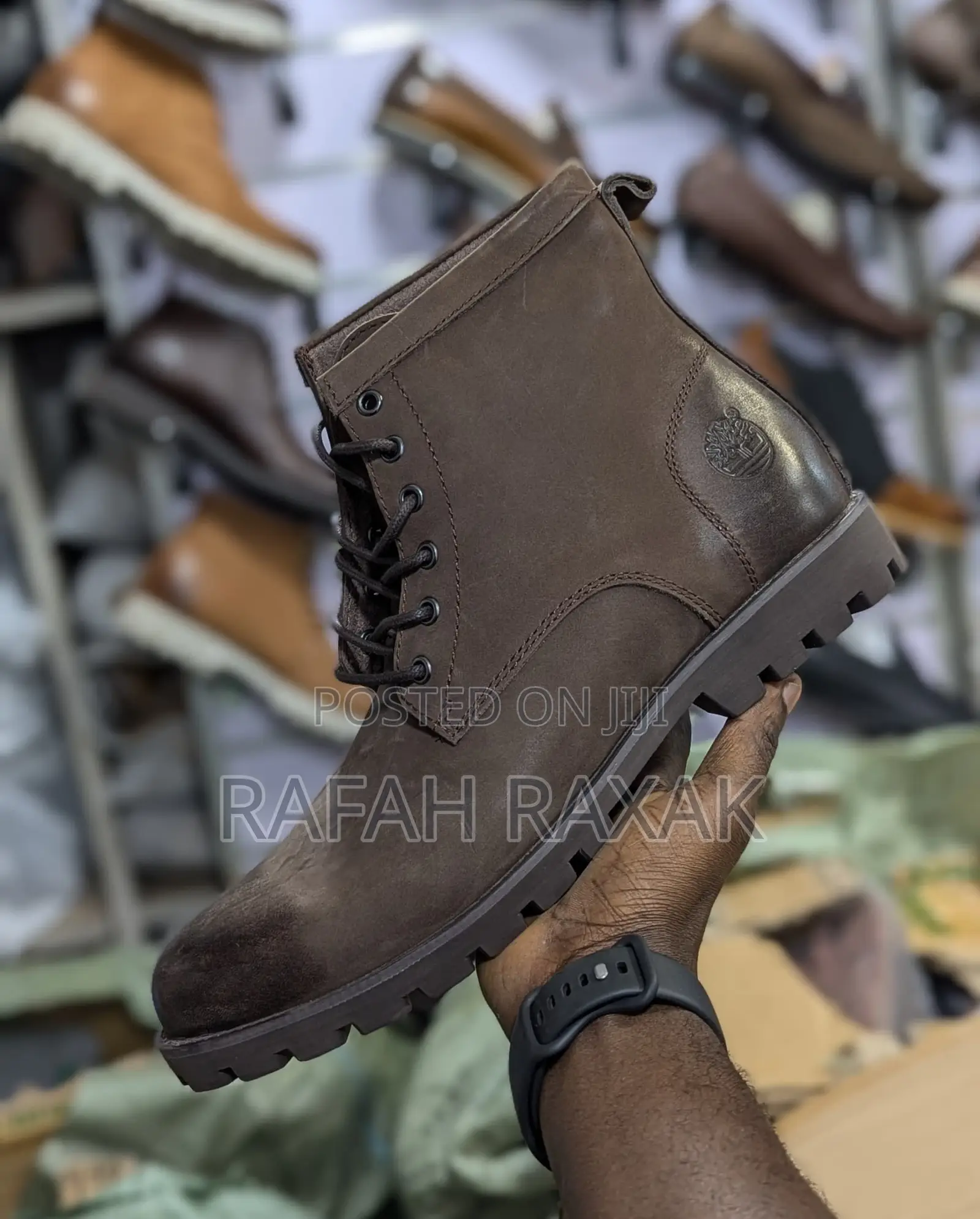Original Timberland Casual Premium Leather High Top Boots