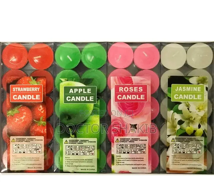 New 4pc Aroma Scented Candles