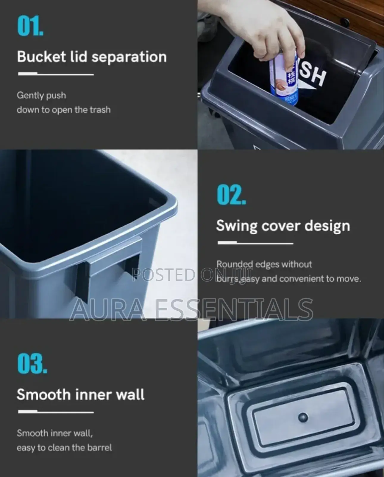 15 Litres Portable Trash Bin
