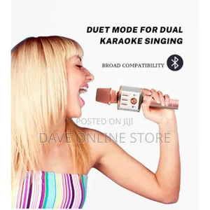 Handheld Wireless Bluetooth Karaoke Mic Speaker Recorder
