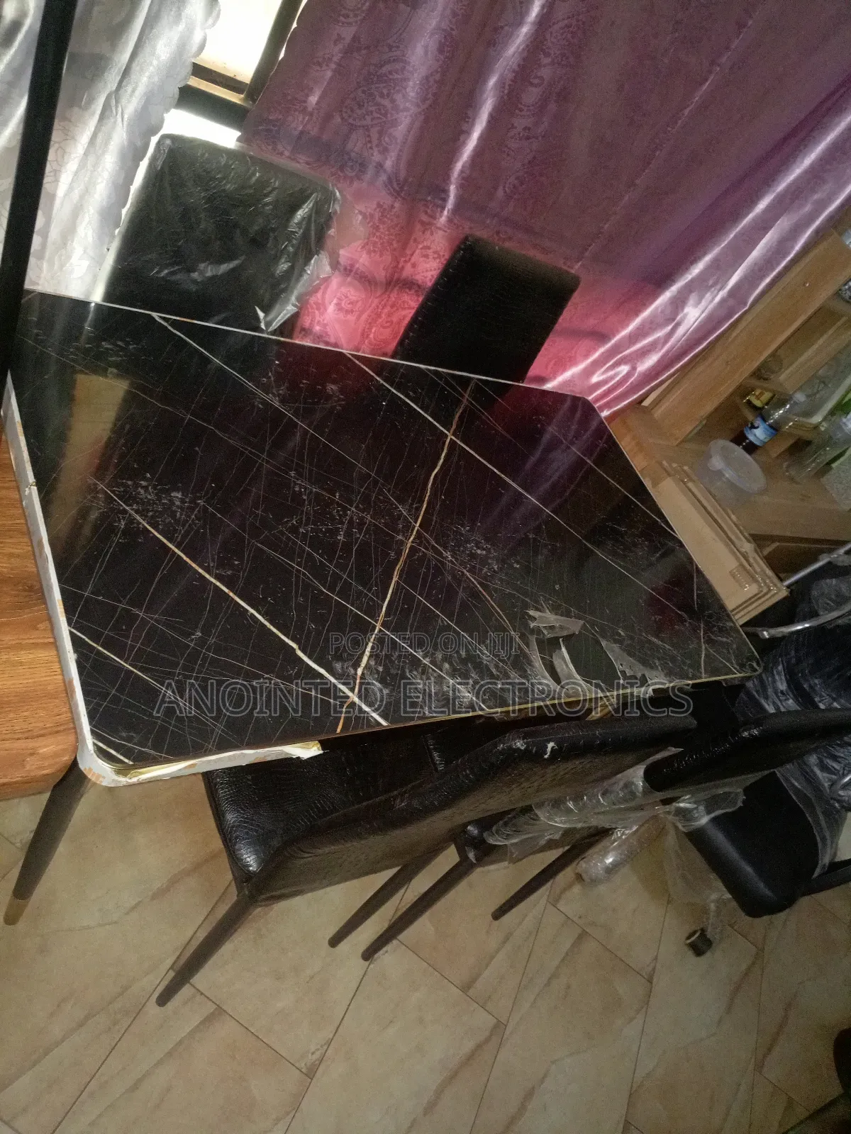 Imported Black Dining Table