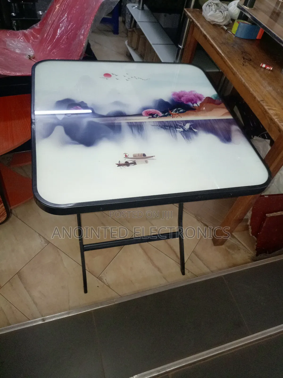 Foldable Glass Table