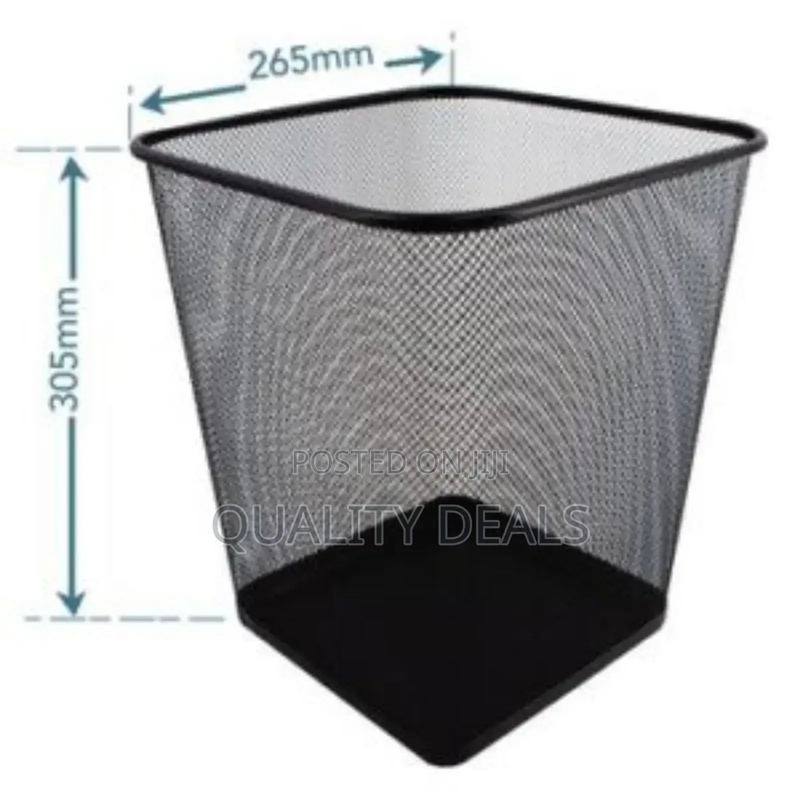 Metal Mesh Square Trash Can