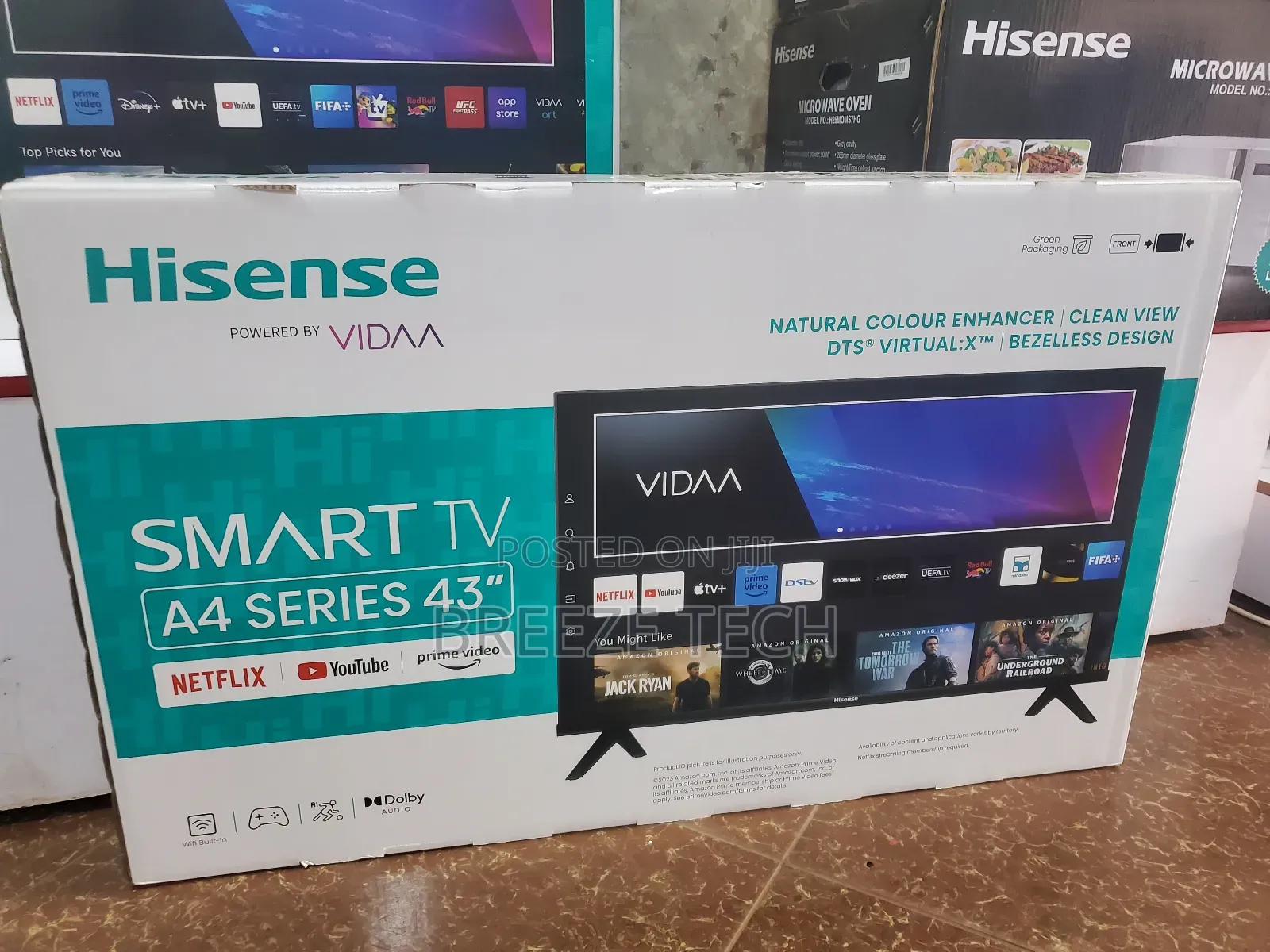 Hisense Smart Vidaa 43"Inch Flat Screen
