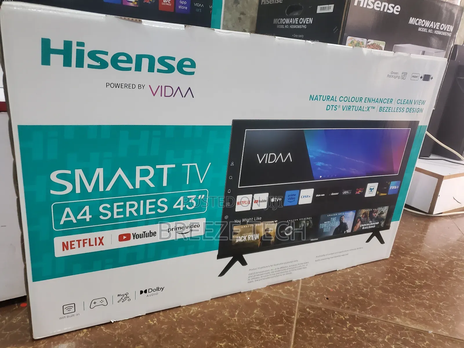 Hisense Smart Vidaa 43"Inch Flat Screen