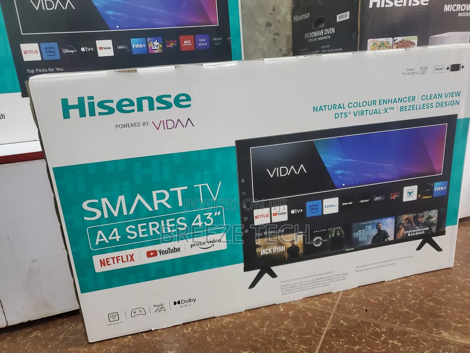 Hisense Smart Vidaa 43"Inch Flat Screen