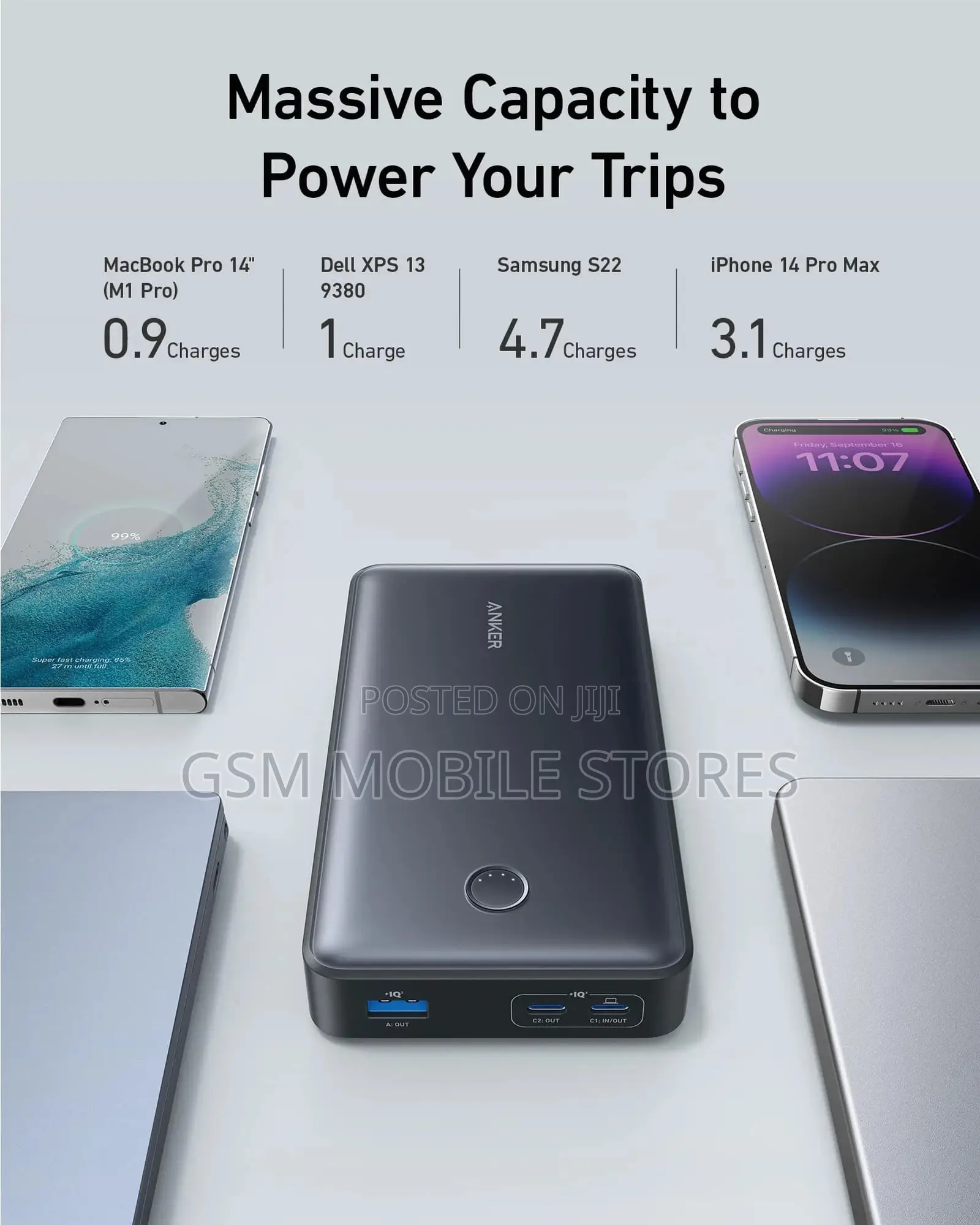 Anker 537 65W PD Power Bank (Powercore for Laptop)