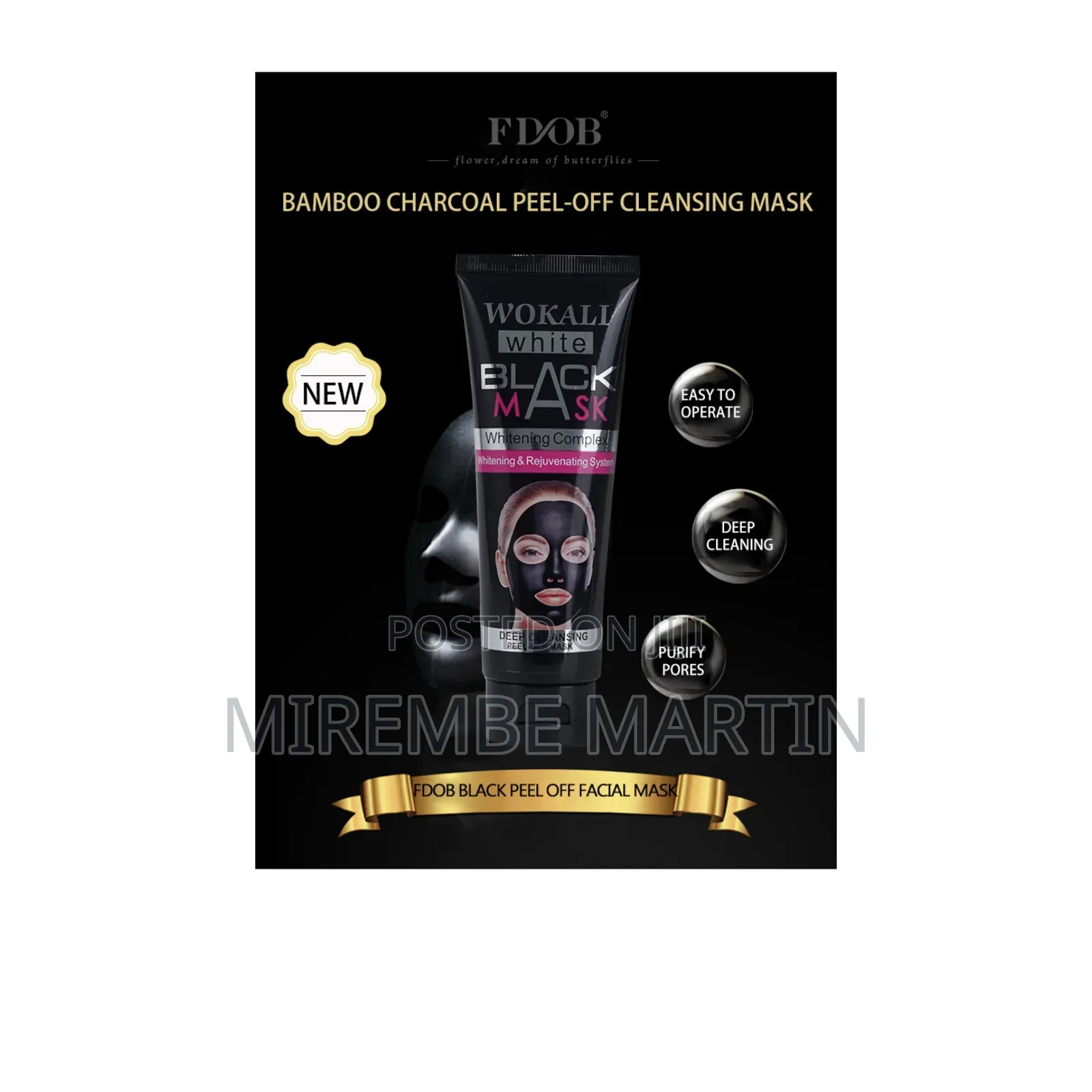 Wokali Black Mask Whitening Peel Off