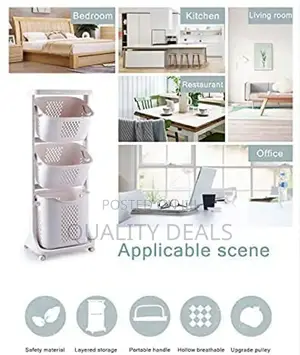 Plastic 3 Tier Kitchen Storage Basket