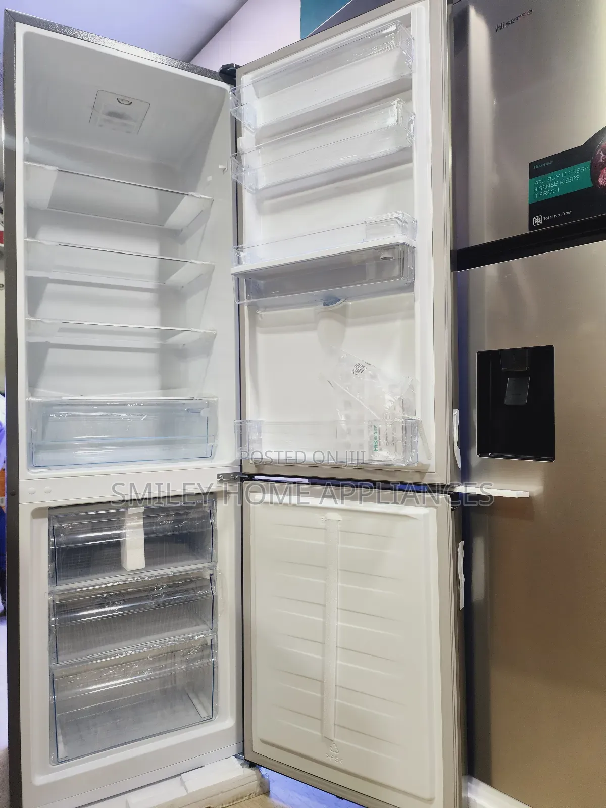 341ltrs Hisense Double Refrigerator With a Dispenser
