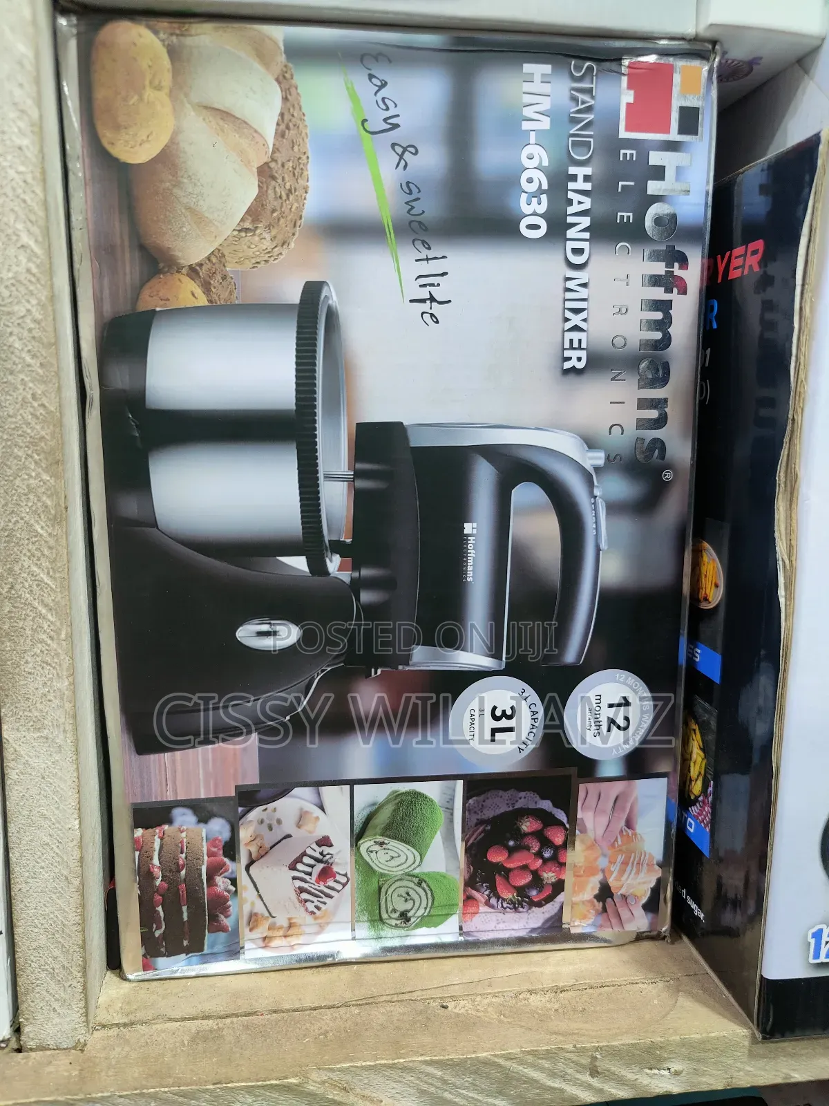Hoffmans Stand Mixer 5 Speed 1000w HM-6630 Stand Hand Mixer