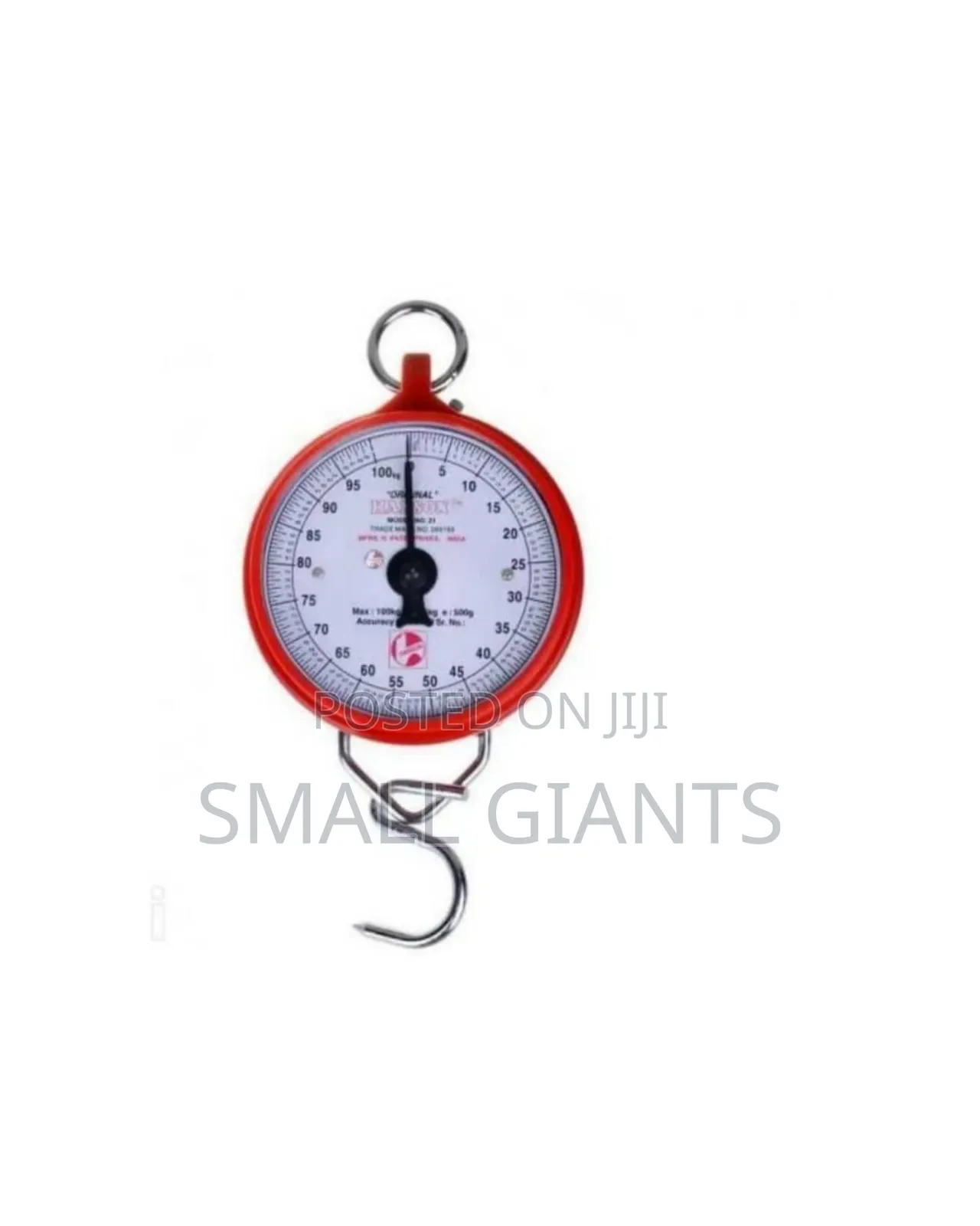 Hanson Heavy Duty Portable, Hook Type 100kg Weighing Scale