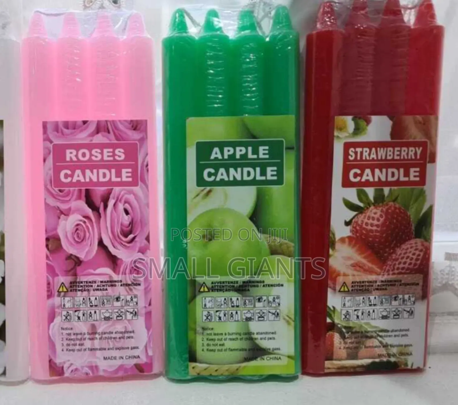 Set of 4 Pieces Aroma Scented Candles
