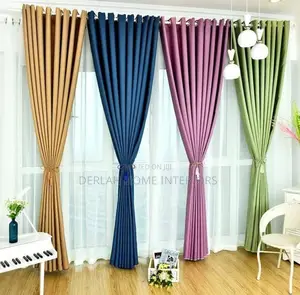 UK Quality Plain Curtain Fabrics in All Colors Per Meter