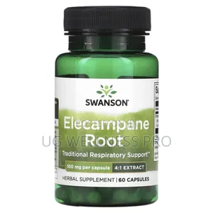 Photo - Swanson, Elecampane Root, 100 Mg, 60 Capsules