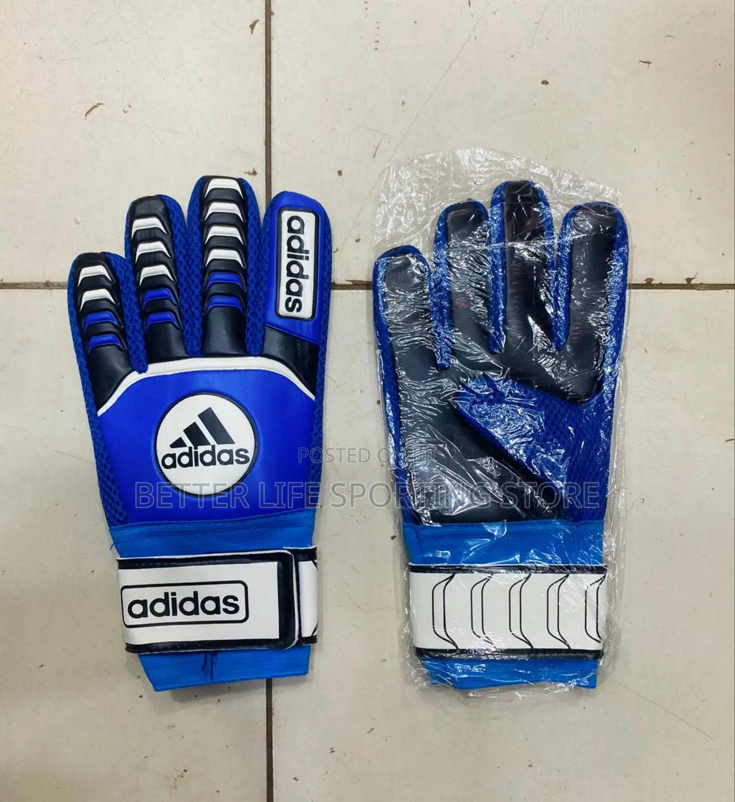 Goal Keeper Gloves Adidas Blue