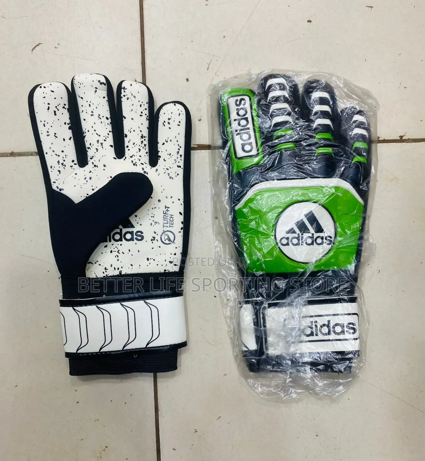 Goal Keeper Gloves Adidas Green Original