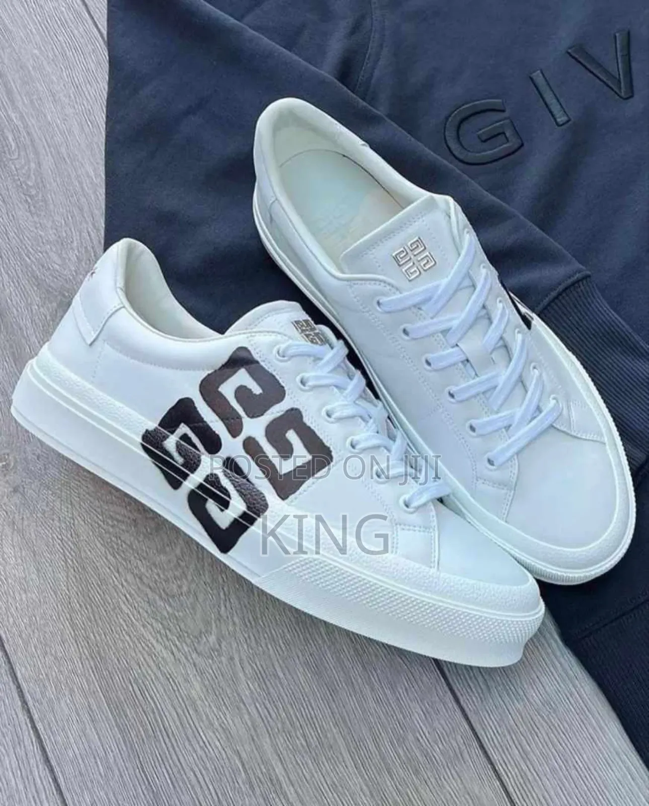 Givenchy X Josh Smith City Sport Sneakers White and Black