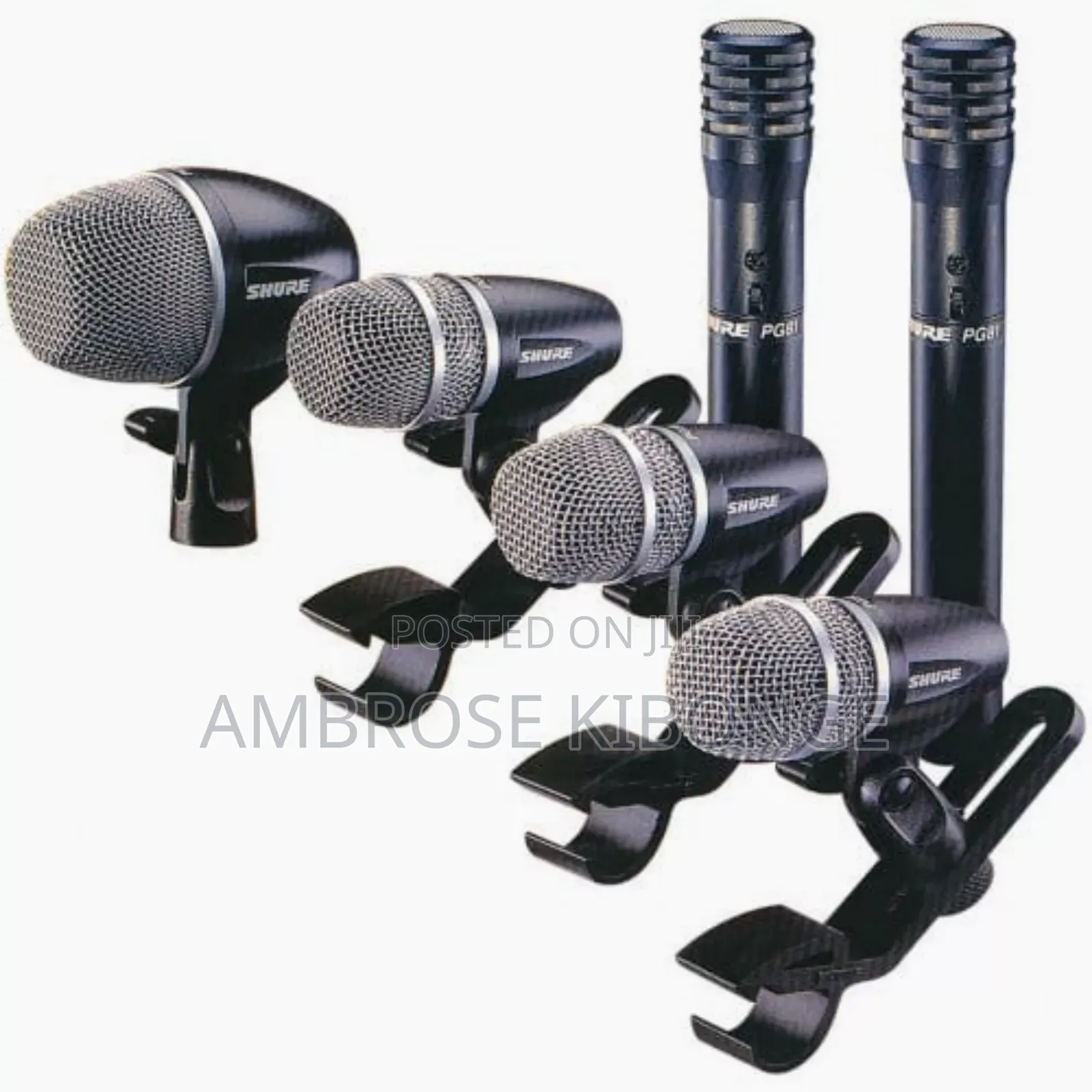 Clear Sound Quality SHURE Drum Kit Microphones Full Package