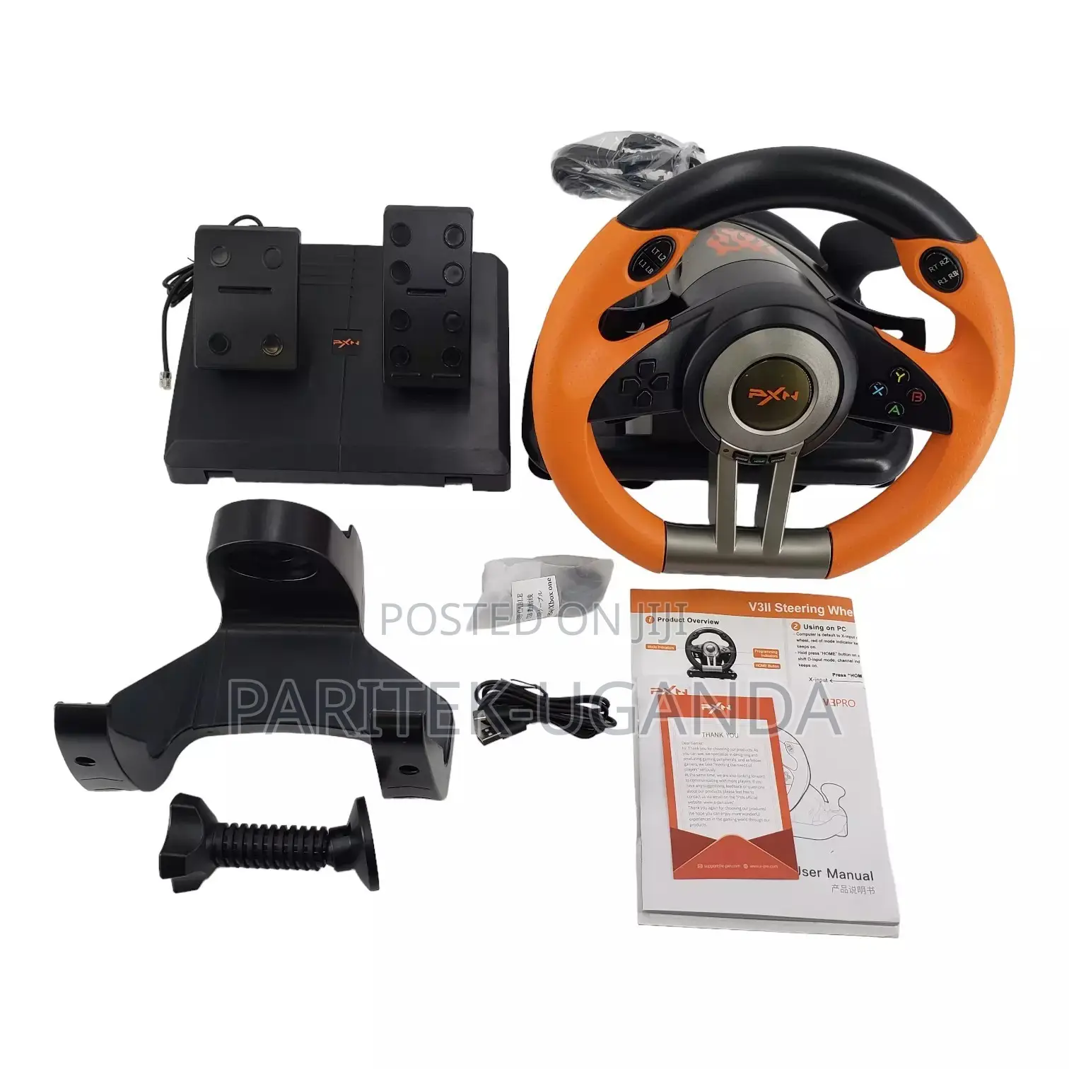 PXN Force Feedback Steering Wheel Gaming, V10