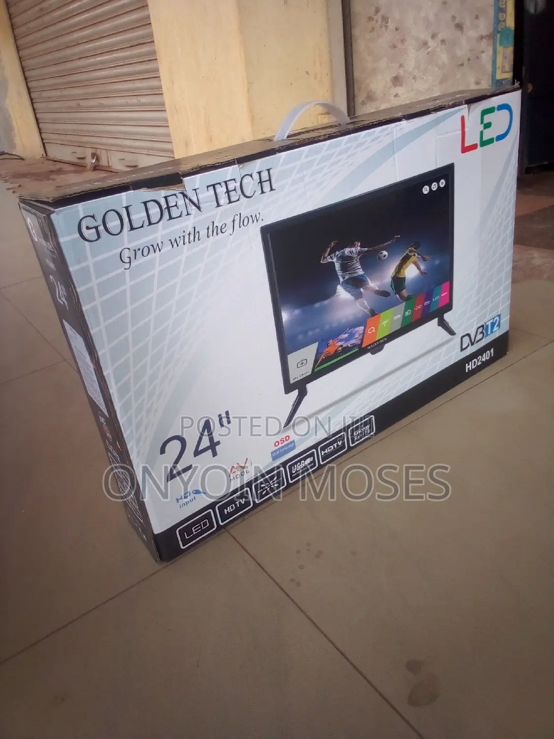 New 24 Inches GOLDEN TECH Digital Flat Screen Tv