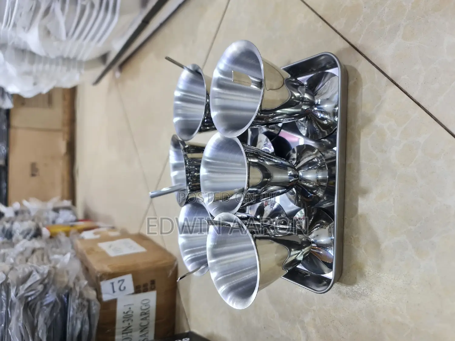 6pcs Stainless Steel Dessert Cups