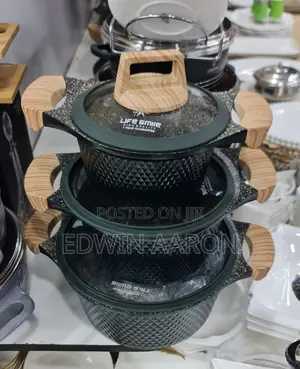 3pcs Life Smile Non-Stick Dish/Cookware Set
