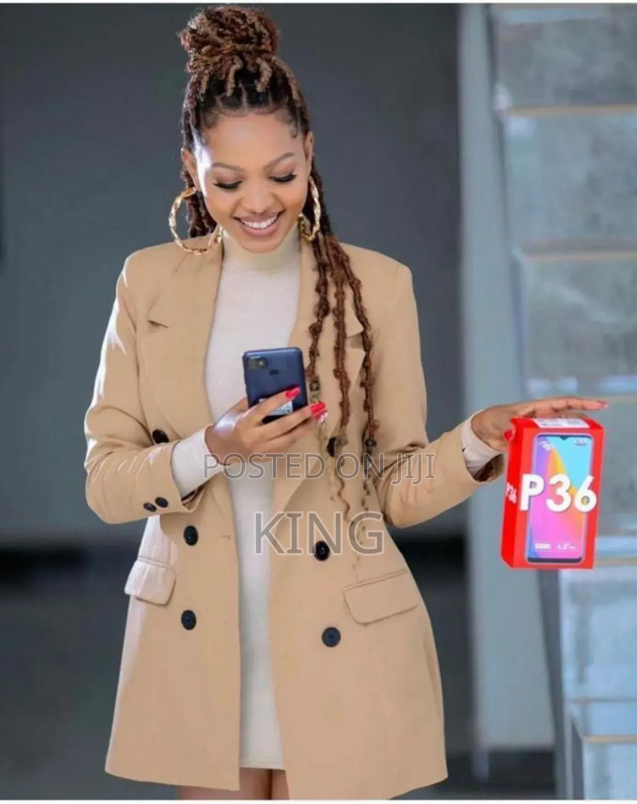 Beige Classic Women Blazer Coat